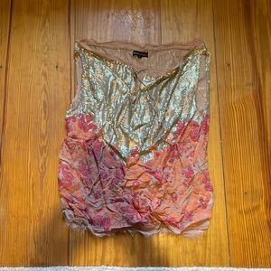 Namrata Joshipura sequin embroidered tank top size L